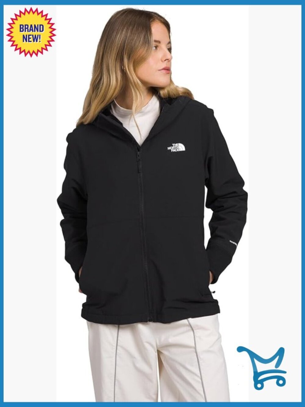 Women's Fleece Hooded Jacket Windproof Water Repellent Full Zip Regular Fit